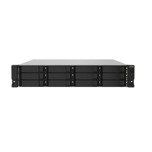 QNAP TS-1232PXU-RP-4G 12 Bay NAS AL-324 quad-core 1.7 GHz processor, 4GB RAM  2 x10GbE SFP+ redundant power 4xUSB3.2  rackmount Hot-swappable