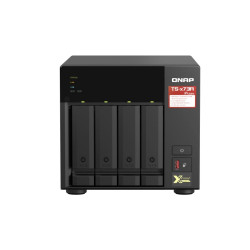 QNAP TS-473A-8G 4 Bay NAS 8G DDR4 AMD V1500B quad-core 2.2 GHz processor 2x M.2 2280 PCIe Gen3 x1 slots Hot-swappable 3xUSB 3.2 3YR WTY