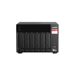 QNAP TS-673A-8G 6 Bay NAS AMD Ryzen™ Embedded V1500B quad-core 2.2 GHz 8G DDR4 2xM.2 2280 PCIe Gen3 x1 slots 2x2.5 GEl 3xUSB3.2 Hot-swappable 3YR WTY