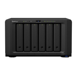 Synology DS1621+ 6 Bay NAS AMD RyzenTM V1500B quad-core 2.2 GHz 4GB DDR4 Hot swappable 3xUSB3.2 4x1GbE RJ-45 1x4-lanex8 slot 3YR WTY