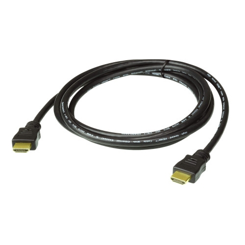 Aten 2M High Speed HDMI Cable with Ethernet. Support 4K UHD DCI, up to 4096 x 2160 @ 60Hz.