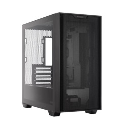 ASUS A21 Micro-ATX Black Case, Mesh Front Panel, Support 360mm Radiators, Graphics Card up to 380mm, CPU air cooler up to 165mm