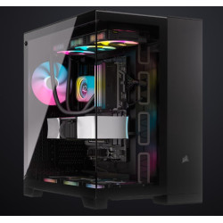 CORSAIR 6500X Tempered Glass ATX Mid-Tower, Dual Chamber, Cable Management, Black Case