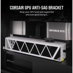 Corsair GPU Anti-Sag Bracket - White - compatible with LC100 Lighting Kit