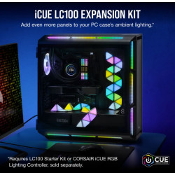 Corsair iCUE LC100 Smart Lighting Strip Expansion Kit. ICUE Software