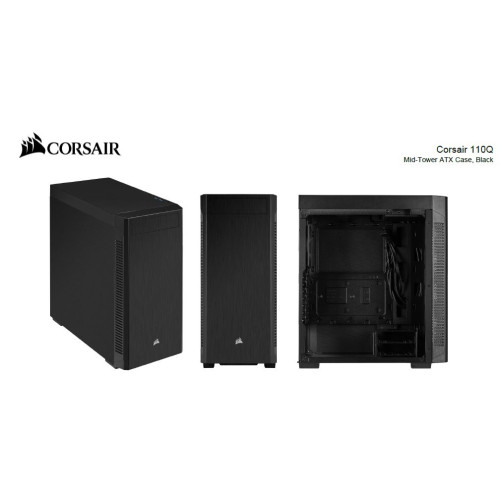 Corsair 110Q ATX Silent Sound Dampening, 1x 5.25