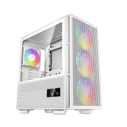 DeepCool CH560 DIGITAL White High Airflow Mid-Tower Case, Mini-ITX/ Micro-ATX/ ATX/ E-ATX, Magnetic Hybrid Mesh,Tempered Glass, 3 Pre-Installed 140mm