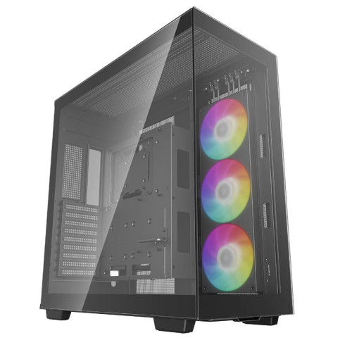 DeepCool CH780 Panoramic Tempered Glass ATX Case, 1 x Pre-Installed Fans, GPU up to 480mm, USB3.0×4, Audio×1, Type-C×1