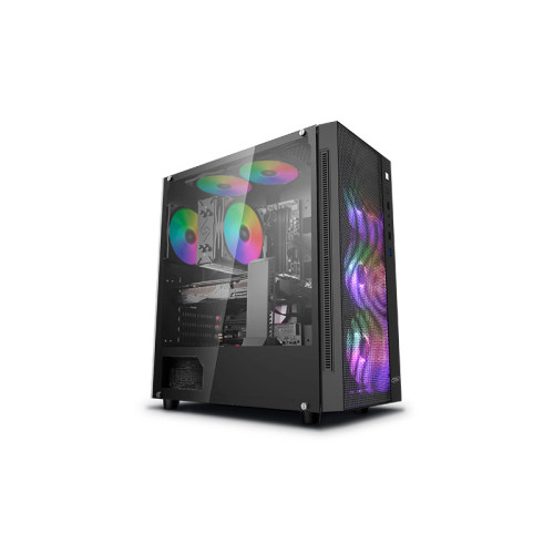 DeepCool MATREXX 55 MESH ADD-RGB 4F Mesh Panel Tempered Glass Case, 4 Preinstalled ARGB Fans