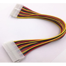 8ware 24 Pin ATX Power Supply Extension Cable Sleeved 30cm Male to Female (20+4 Pin) Power Supply to Motherboard