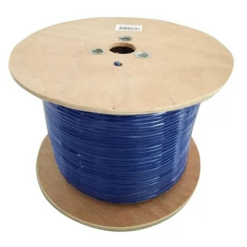 8Ware 305m CAT6A Cable Roll Blue Bare Solid Copper Twisted Core PVC Jacket >305m