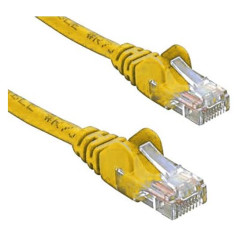 8ware CAT5e Cable 25cm / 0.25m - Yellow Color Premium RJ45 Ethernet Network LAN UTP Patch Cord 26AWG CU Jacket