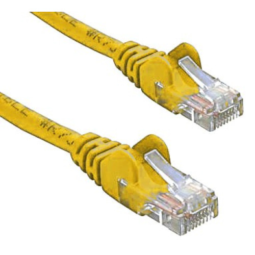 8ware CAT5e Cable 1m - Yellow Color Premium RJ45 Ethernet Network LAN UTP Patch Cord 26AWG CU Jacket