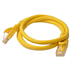 8Ware CAT6A Cable 1m - Yellow Color RJ45 Ethernet Network LAN UTP Patch Cord Snagless