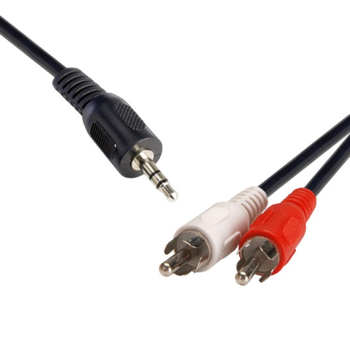 8Ware 3.5 Streo Plug to 2 x RCA Plug 1.5m