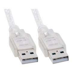 8Ware 2m USB 2.0 Cable - Type A to Type A Male to Male High Speed Data Transfer for Printer Scanner Cameras Webcam Keyboard Mouse Joystick