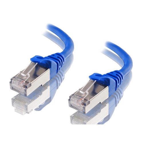 Astrotek CAT6A Shielded Ethernet Cable 50cm/0.5m Blue Color 10GbE RJ45 Network LAN Patch Lead S/FTP LSZH Cord 26AWG