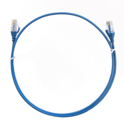 8ware CAT6 Ultra Thin Slim Cable 20m - Blue Color Premium RJ45 Ethernet Network LAN UTP Patch Cord 26AWG for Data