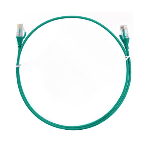 8ware CAT6 Ultra Thin Slim Cable 0.25m / 25cm - Green Color Premium RJ45 Ethernet Network LAN UTP Patch Cord 26AWG for Data Only, not PoE