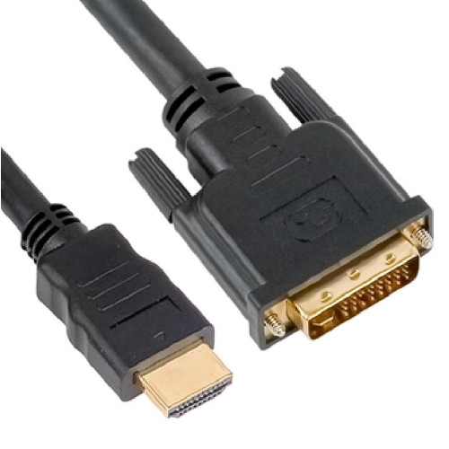 Astrotek 1m HDMI to DVI-D Adapter Converter Cable - Male to Male 30AWG Gold Plated PVC Jacket for PS4 PS3 Xbox 360 Monitor PC Computer Projector DVD