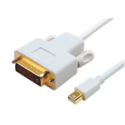 Astrotek Mini DisplayPort DP to DVI Cable 2m - 20 pins Male to 24+1 pins Male 32AWG Gold Plated