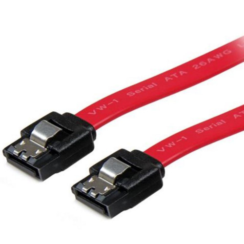 Astrotek SATA 3.0 Data Cable 30cm 7 pins Straight to 7 pins Straight with Latch Red Nylon Jacket 26AWG