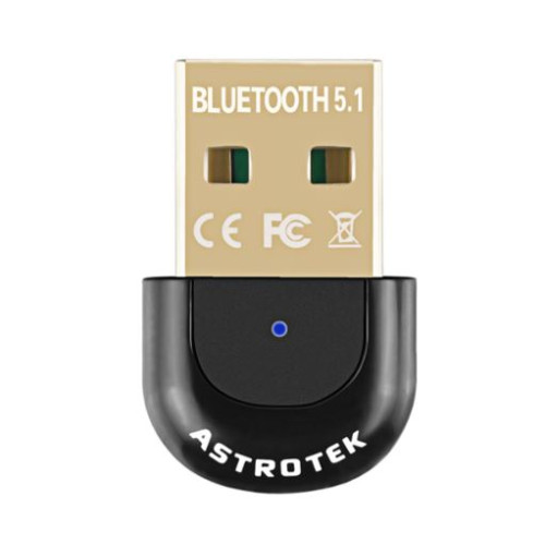 Astrotek Mini USB Bluetooth Receiver Dongle Wireless Adapter V5.0 3Mbps for PC Laptop Keyboard Mouse Mobile Headset  Headphone Speaker