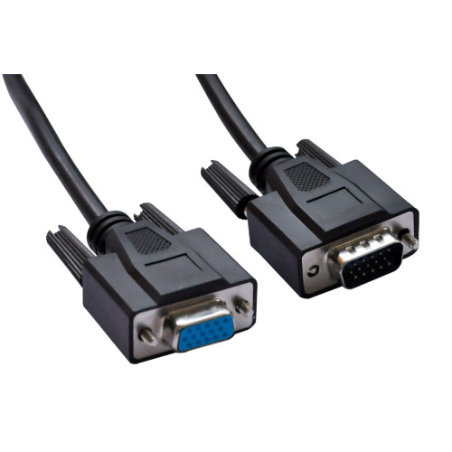 Astrotek VGA Extension Cable 4.5m - 15 pins Male to 15 pins Female for Monitor PC Molded Type Black LS