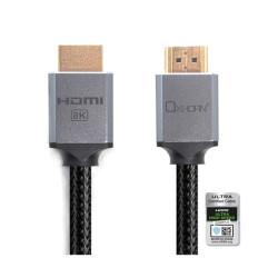 Oxhorn HDMI2.1a 8K@60Hz 3D Ultra Certified Ethernet Aluminum Header Cable 1m Male to Male