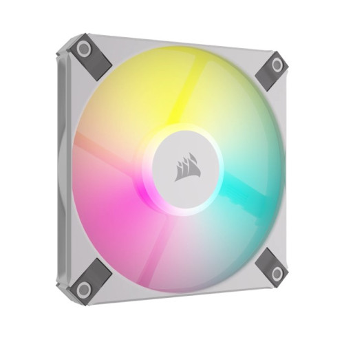 CORSAIR AF SLIM Series, AF120 RGB SLIM WHITE, 120mmx15mm Fluid Dynamic RGB Fan, Single Pack