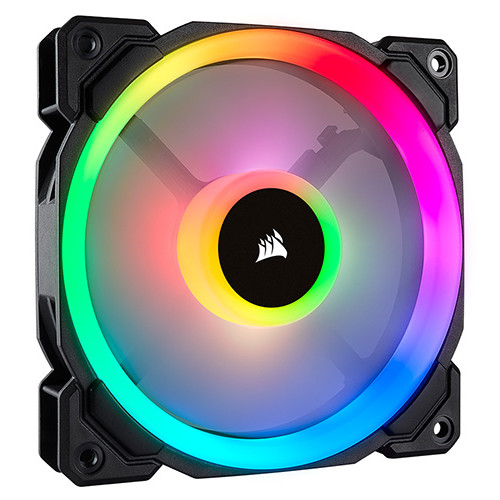 Corsair Light Loop Series,  LL140 RGB, 140mm Dual Light Loop RGB LED PWM Fan, Single Pack