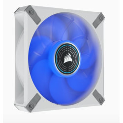 Corsair ML ELITE Series, ML120 LED ELITE WHITE, 120mm Magnetic Levitation Blue LED Fan with AirGuide, Single Pack