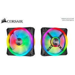 Corsair QL120 RGB, ICUE, 120mm RGB LED PWM Fan 26dBA, 41.8 CFM, Single Pack