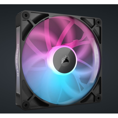 RX140 RGB Black, Single Fan PWM. AirGuide Magnetic Bearing. High Airflow and Efficient. Case Black Fan