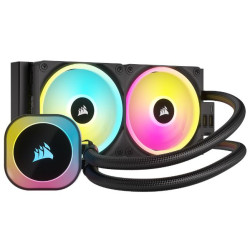 Corsair iCUE Link H100i RGB 240mm AIO CPU Cooler, High Performance Cooler Pump, Ultra Bright RGB, Zero RPM, ICUE Link, 2X QX120RGB fans