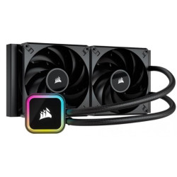 Corsair H115i Elite 280mm Radiator, 2x AF120 Zero RPM, Variable Fans via ICUE,, Ultra Bright RGB Pump Head. Liquid Cooling, 5 Yrs Warranty.