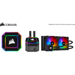 Corsair H115i Elite CAPELLIX 280mm Radiator, 2x ML140 RGB PWM Fans, Ultra Bright RGB Pump Head. Liquid Cooling, (LS) > CFCW-H115IE-CP-XT