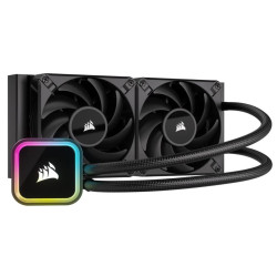 Corsair H115i Elite 280mm Radiator, 2x AF120 Zero RPM, Variable Fans via ICUE,, Ultra Bright RGB Pump Head. Liquid Cooling, 5 Yrs Warranty.