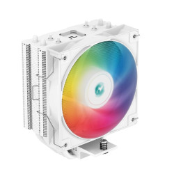 DeepCool AG400 ARGB WHITE Single Tower CPU Cooler, TDP 220W, 120mm Static ARGB Fan, Direct-Touch Copper Heat Pipes, Intel LGA1700/AMD AM5 Support