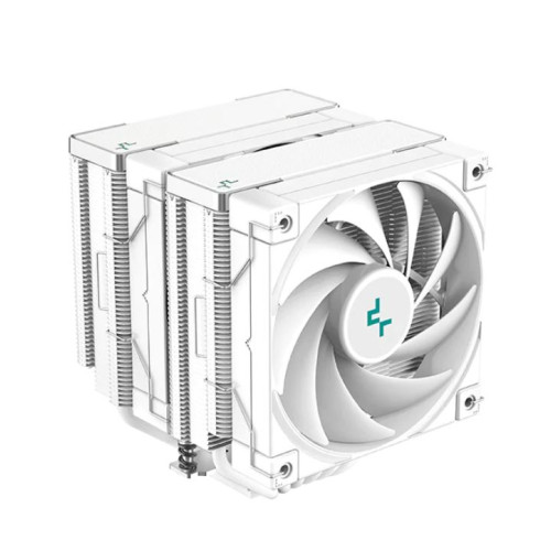 DeepCool AK620 White Performance Dual Tower CPU Cooler, 6 Copper Heat Pipes, 2x 120 FDB Fans,  260W Heat Dissipation LGA2066/2011-v3/1200/1511/1700