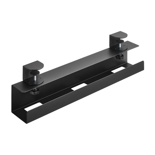 Brateck Clamp-On Under Desk Cable Tray --  Black