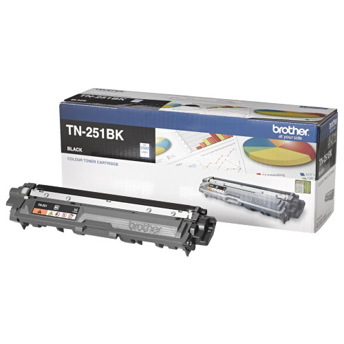 Brother TN-251BK BLACK TONER CARTRIDGE TO SUIT HL-3150CDN/3170CDW/MFC-9140CDN/9330CDW/9335CDW/9340CDW /DCP-9015CDW (2,500 Pages)