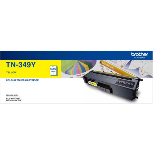 Brother TN-349Y AYS *EXCLUSIVE TO B2B* Colour Laser Toner-Super High Yield Yellow- HL-L9200CDW MFC-L9550CDW - 6000Pages