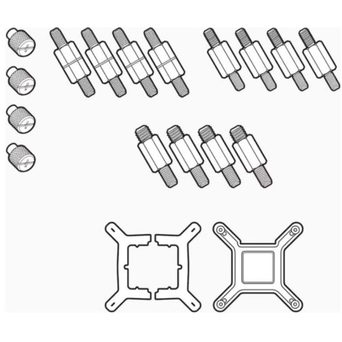 Corsair Intel Elite CPU Bracket Compatibility ELITE, ELITE Capellix, ELITE LCD Series Coolers