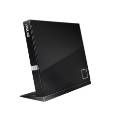 ASUS SBC-06D2X-U/BLACK/ASUS 6X External Blu-ray Combo, Slim Portable, Double Disc Encryption Security, Detachable Stand, Windows  MacOS