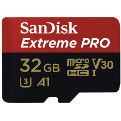 SanDisk Extreme Pro 32GB microSD SDHC SQXCG 100MB/s 90MB/s V30 U3 C10 UHS-1 4K UHD Shock temperature water  X-ray proof with SD Adaptor >16GB