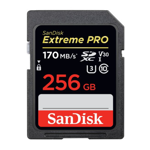 (LS) SanDisk 256GB Extreme PRO Memory Card 170MB/s Full HD  4K UHD Class 30 Speed Shock Proof Temperature Proof Water Proof (LS> SDSDXXD-256G-GN4IN)