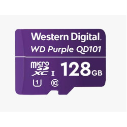 Western Digital WD Purple 128GB MicroSDXC Card 24/7 -25°C to 85°C Weather Humidity Resistant for Surveillance IP Cameras mDVRs NVR Dash