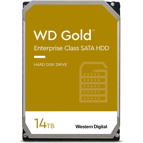 Western Digital 14TB WD Gold Enterprise Class Internal Hard Drive - 7200 RPM Class, SATA 6 Gb/s, 512 MB Cache, 3.5