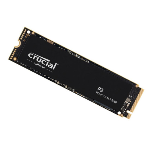 Crucial P3 1TB Gen3 NVMe SSD 3500/3000 MB/s R/W 220TBW 650K/700K IOPS 1.5M hrs MTTF Full-Drive Encryption M.2 PCIe3 5yrs